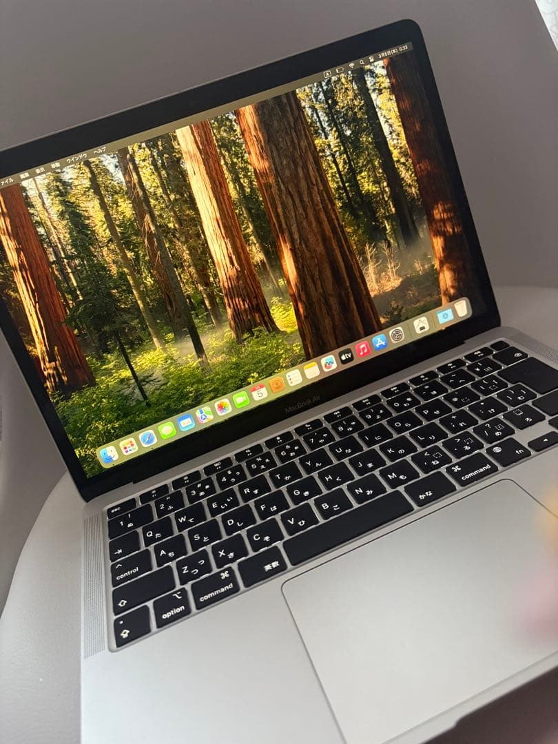 MacBookAir m1 2020 シルバー バッテリー100%