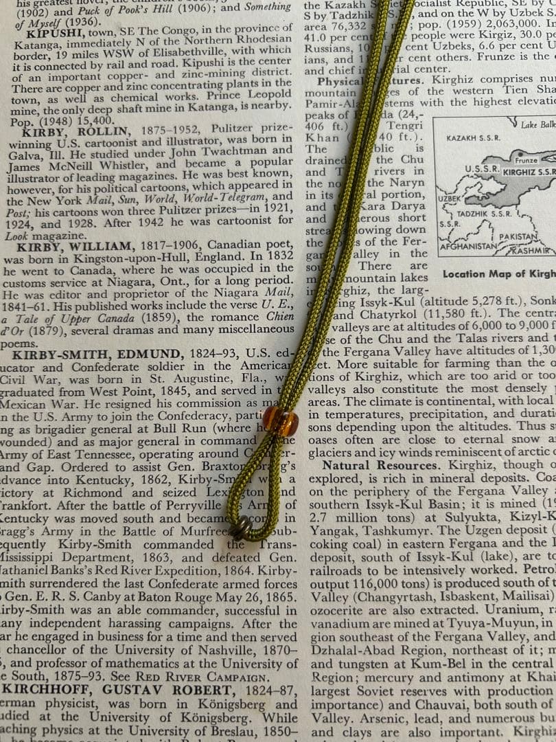 メガネコード 萌黄色 長さ調整可 ハンドメイド