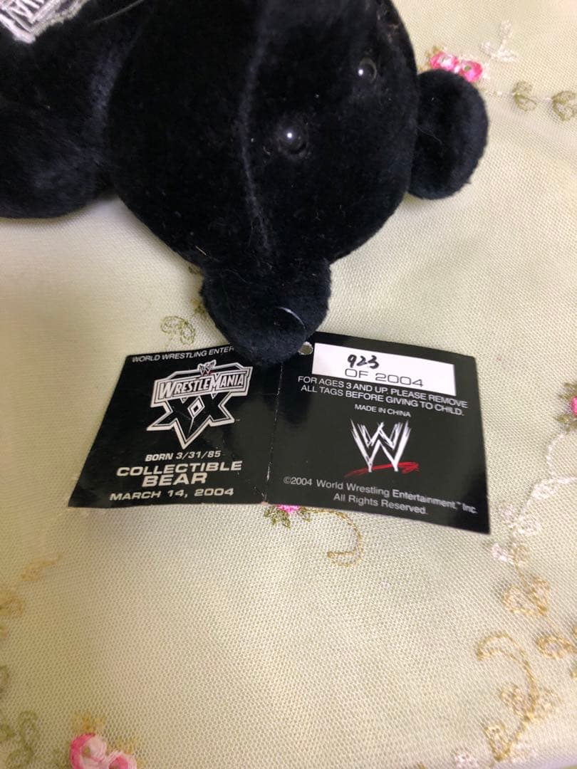 WrestleMania XX（レッスルマニア20）の限定版ビーニーベア美品！
