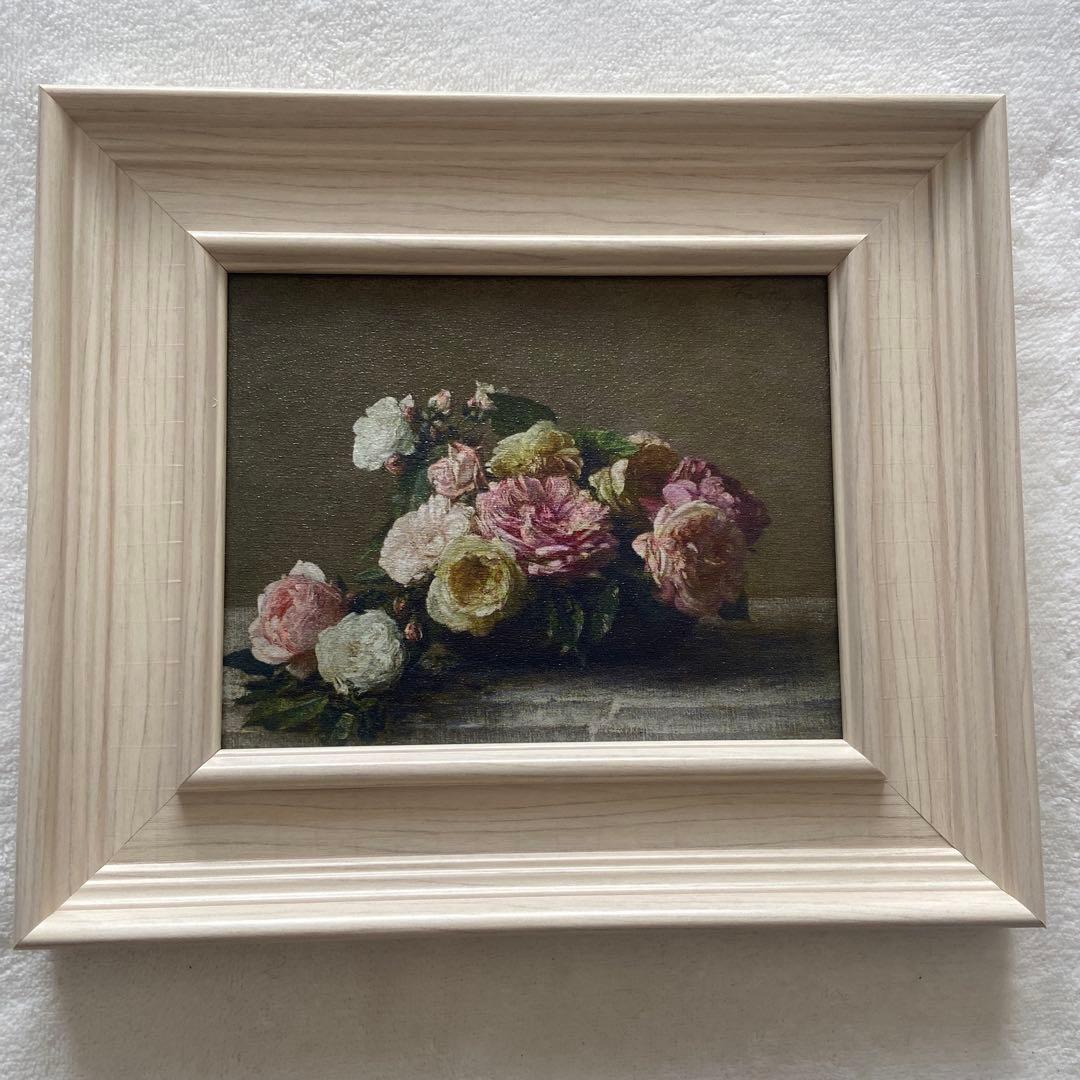 鉢にいけられたバラ　ミニ複製画　オルセー美術館