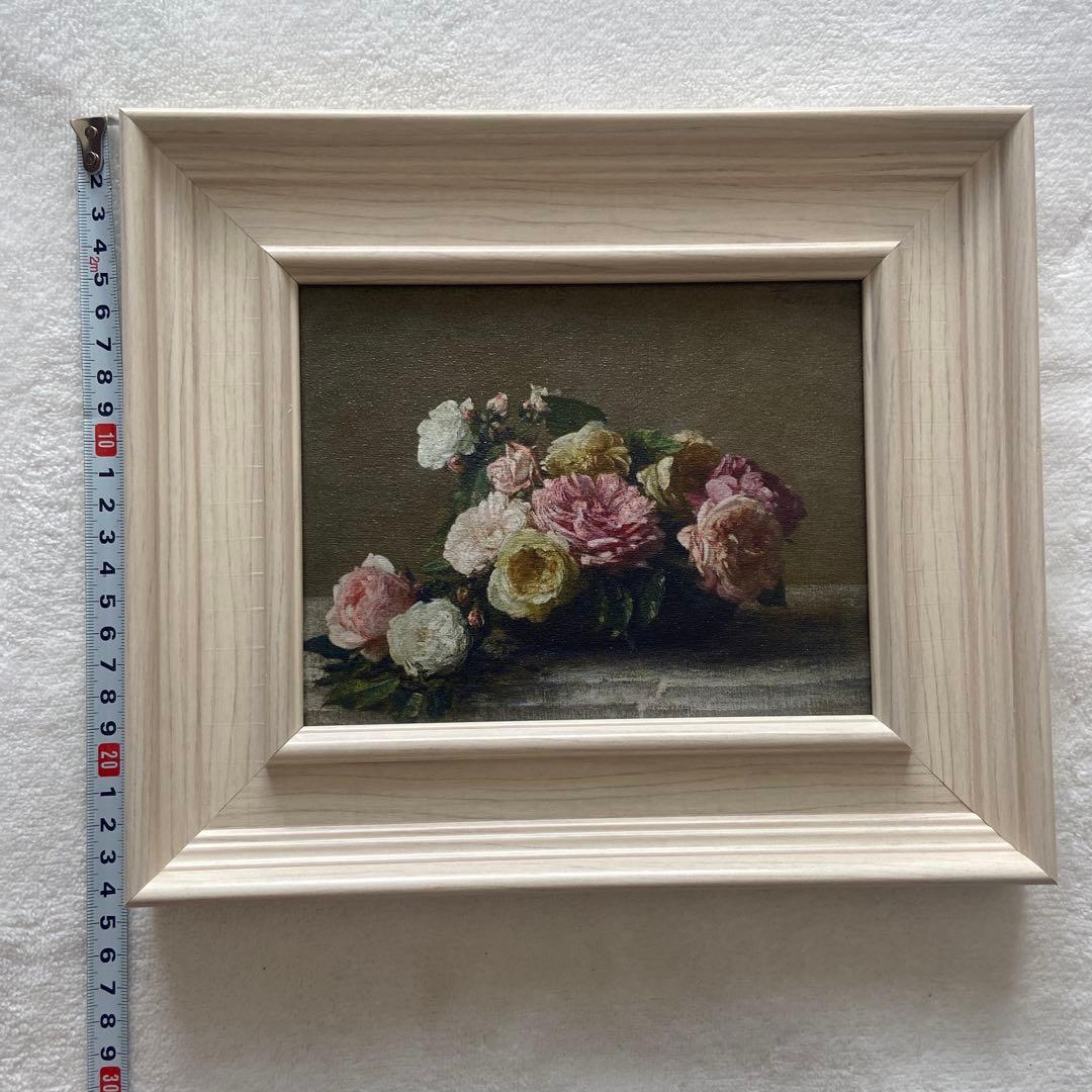 鉢にいけられたバラ　ミニ複製画　オルセー美術館