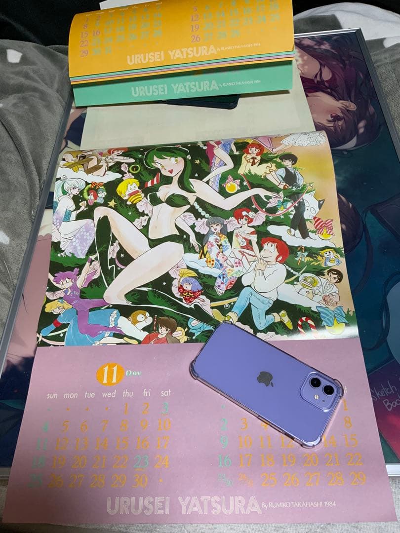 うる星やつら当時物カレンダー　お守り付き
