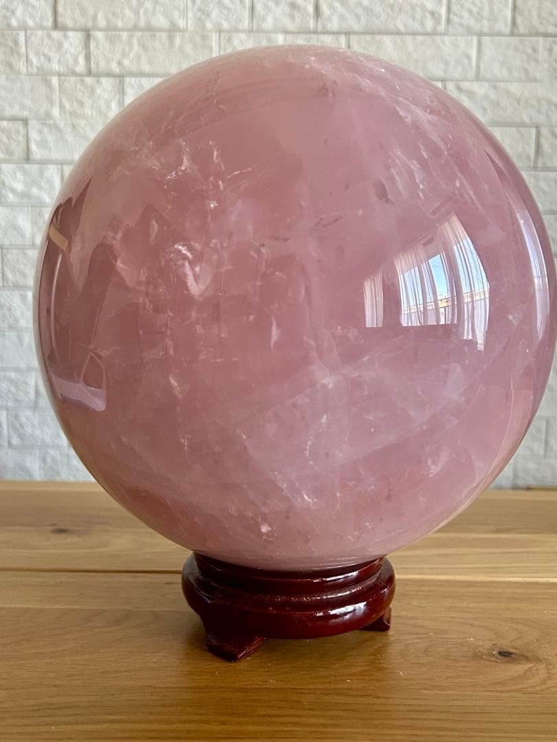 ローズクォーツ　特大　丸玉
