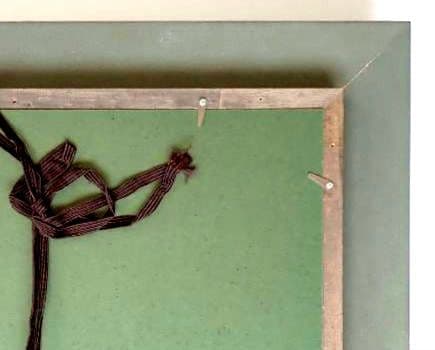 油彩画〔題名 ならの小川] アクリル版 匿名発送・送料込