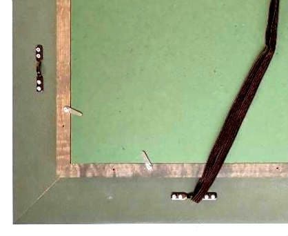 油彩画〔題名 ならの小川] アクリル版 匿名発送・送料込