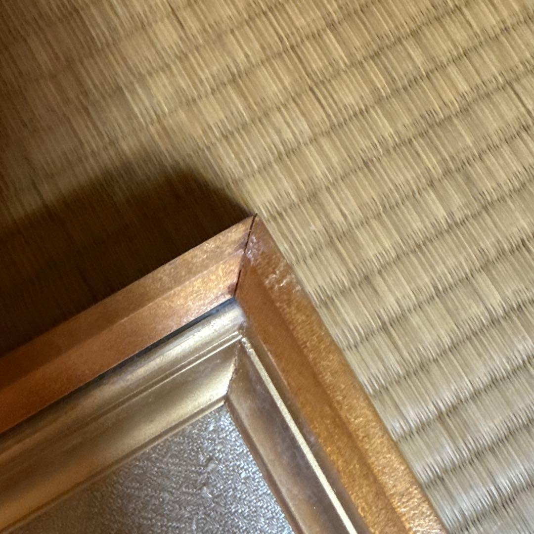 日本画　梅の花 立体装飾画 和風 額装 インテリア　天然石　アート　春　和モダン