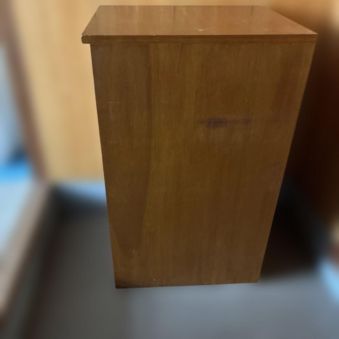 木製オープンシェルフ 4段 引き出し付き