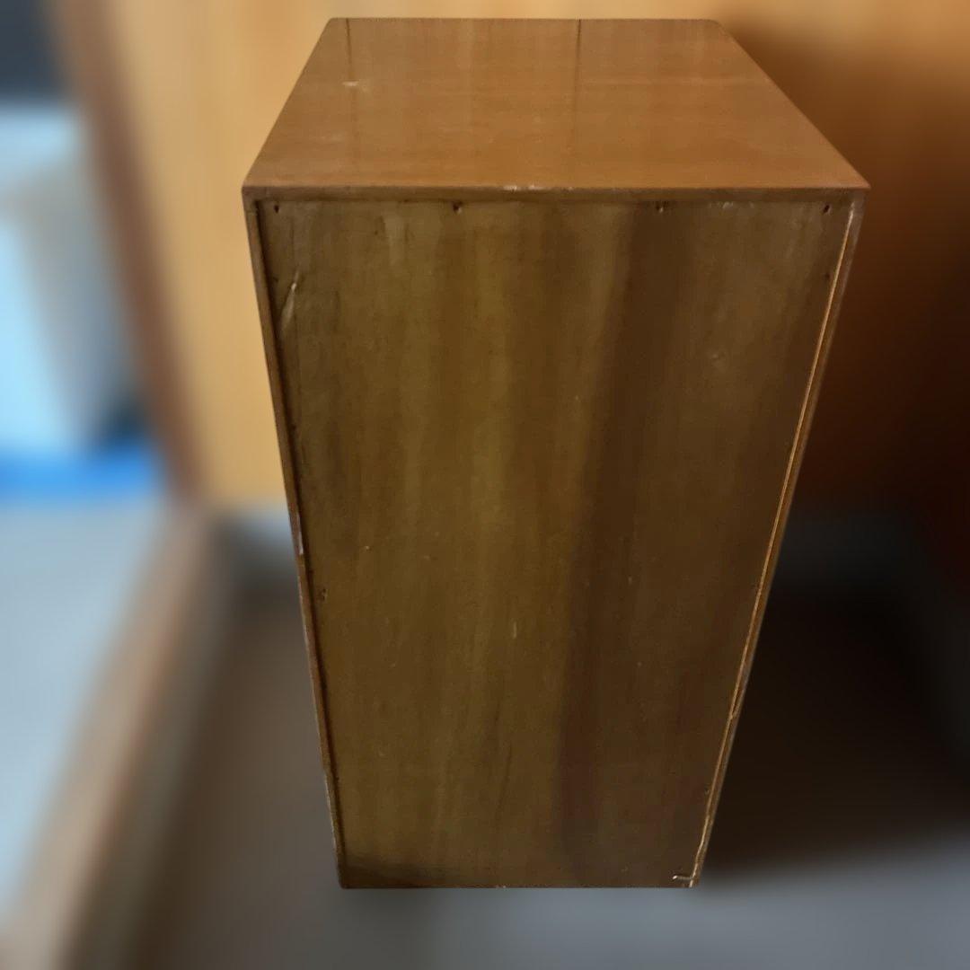 木製オープンシェルフ 4段 引き出し付き