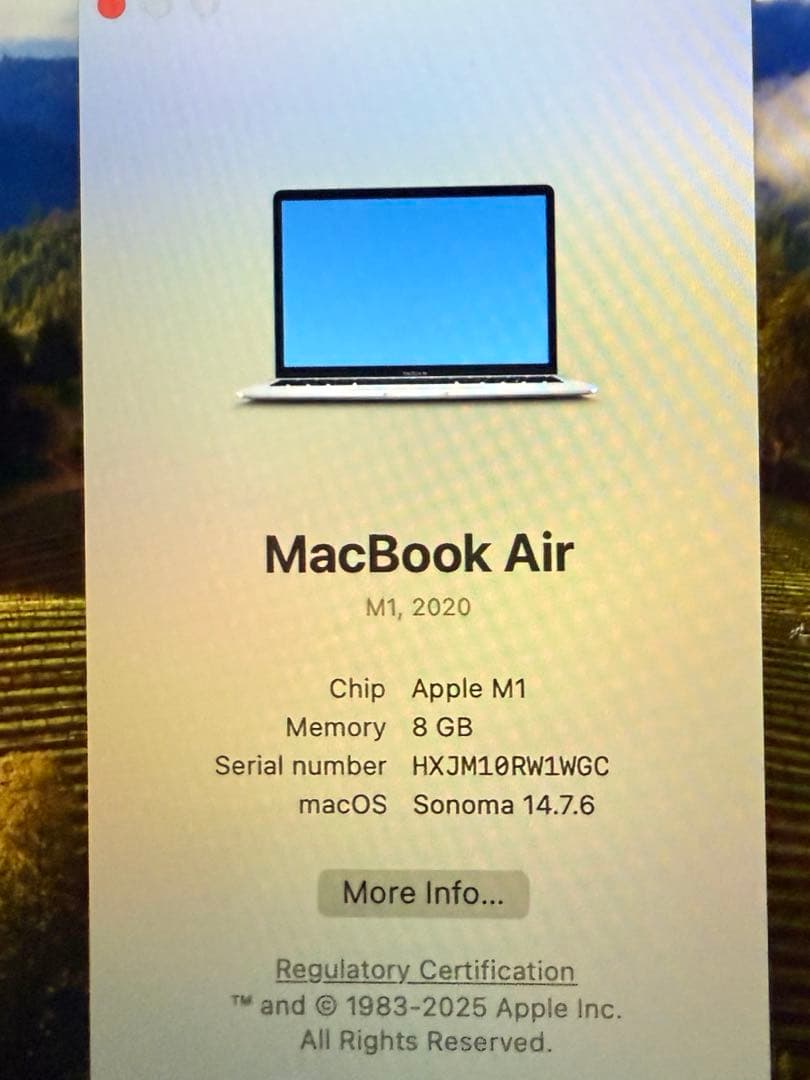 MacBook本体 M1 MacBook Air 13inch 2024 8GB 256GB US