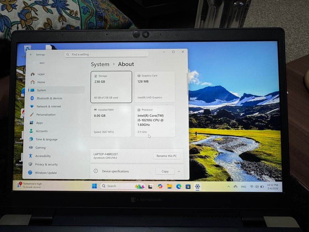 dynabook ノートPC ブラック