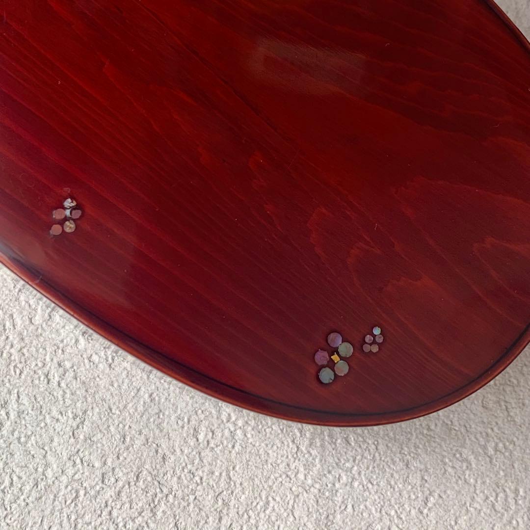 M*U様 お弁当箱 二段 曲げわっぱ 漆塗り 螺鈿細工