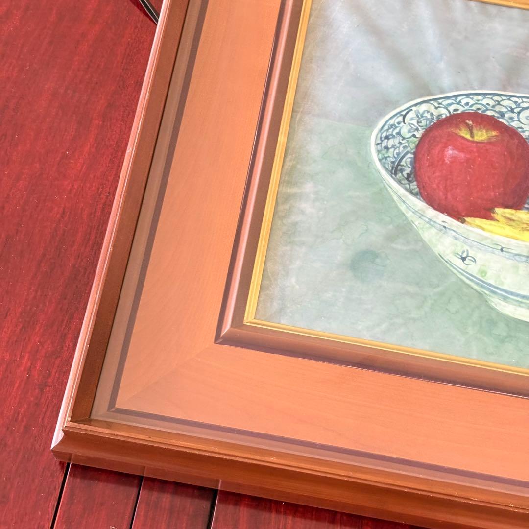 山本紅雪 日本画 静物画 額装 師/竹内栖鳳 絵画 K