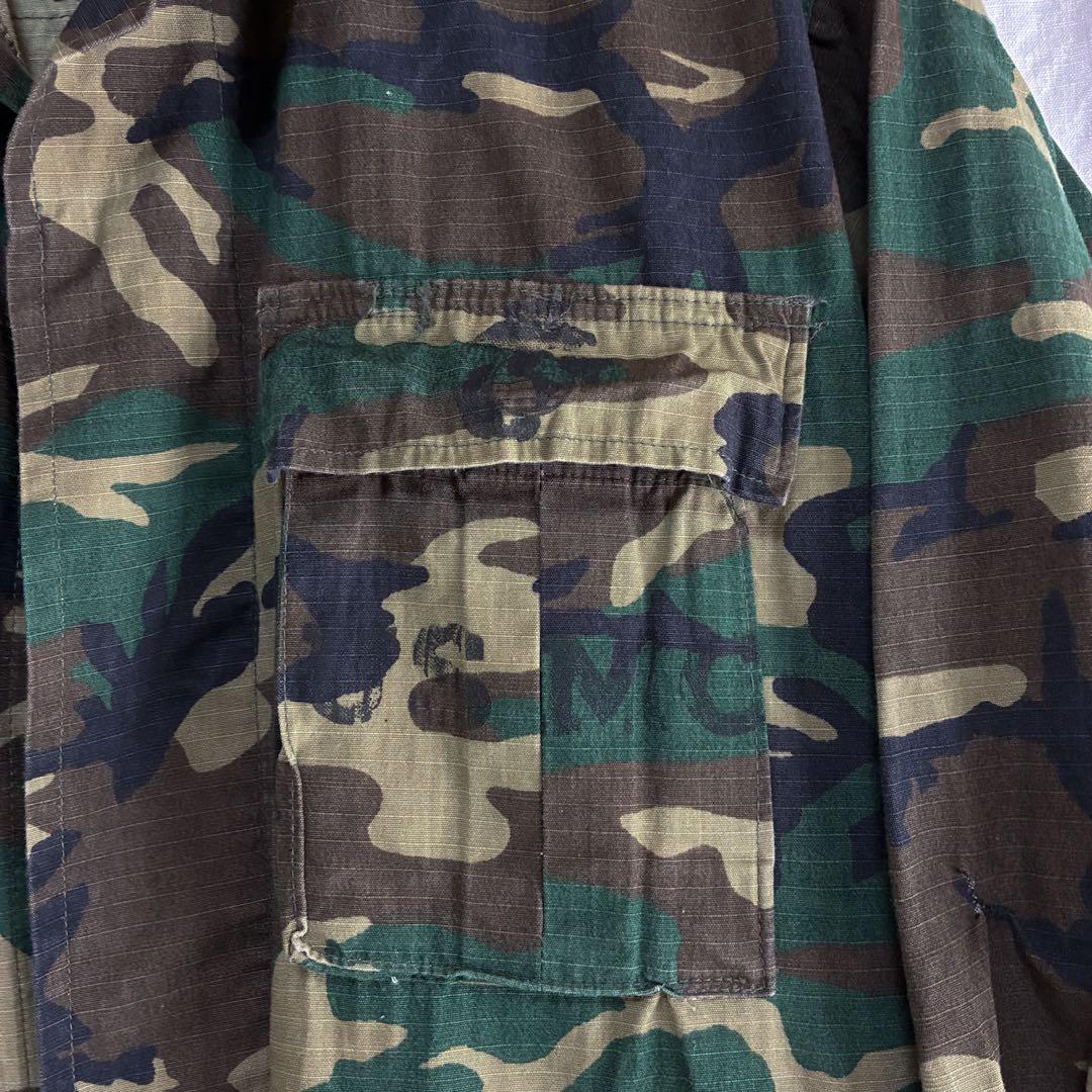 70s USMC 米軍 ジャングルファティーグ ジャケット S-R 迷彩