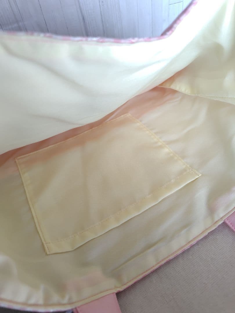 入園 入学 レッスンバッグ3点セット 【ピンクハートチェック×フリル】