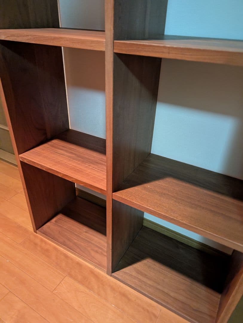 《送料込》無印良品 スタッキングシェルフ 5×2 ウォールナット 棚 木製家具