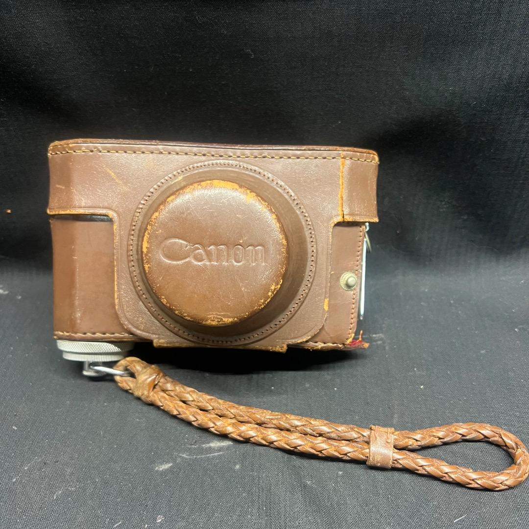 〇Nb右1058 キャノン フィルムカメラ No.154374 レザーケース付