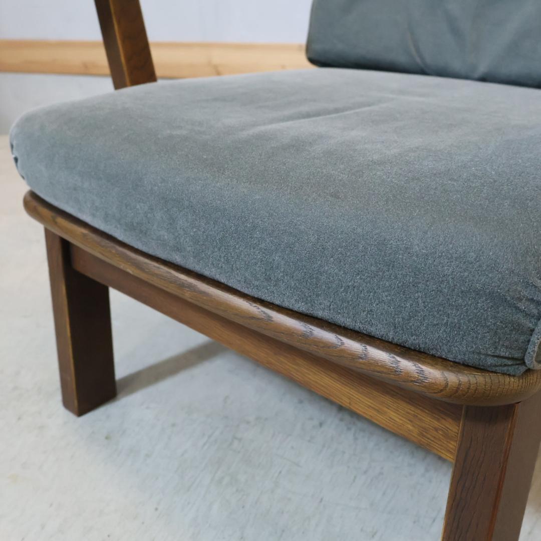 飛騨清見工房 ナラ材 天然木 アームソファ 楢材 アームチェア シングルソファ