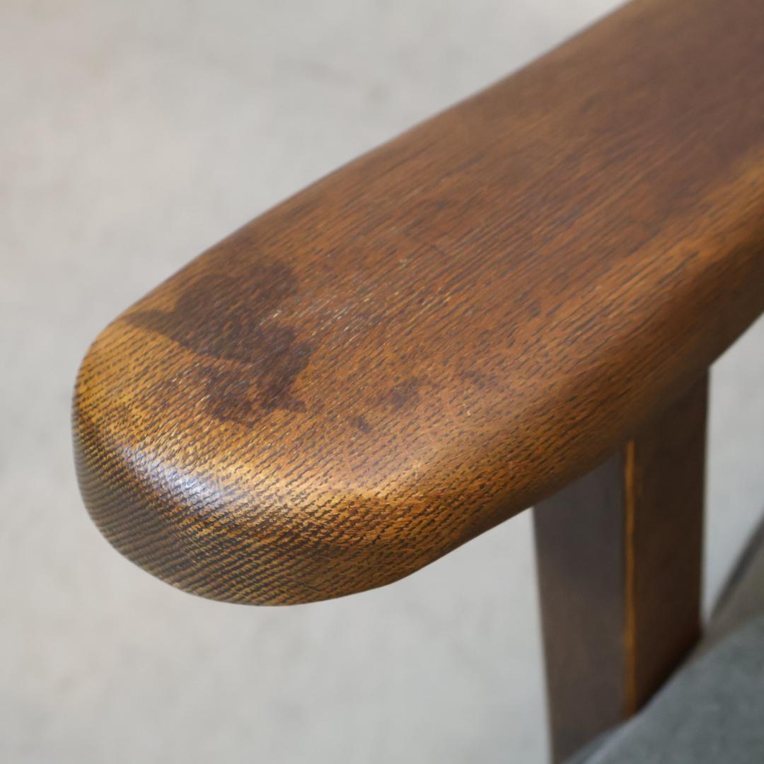 飛騨清見工房 ナラ材 天然木 アームソファ 楢材 アームチェア シングルソファ