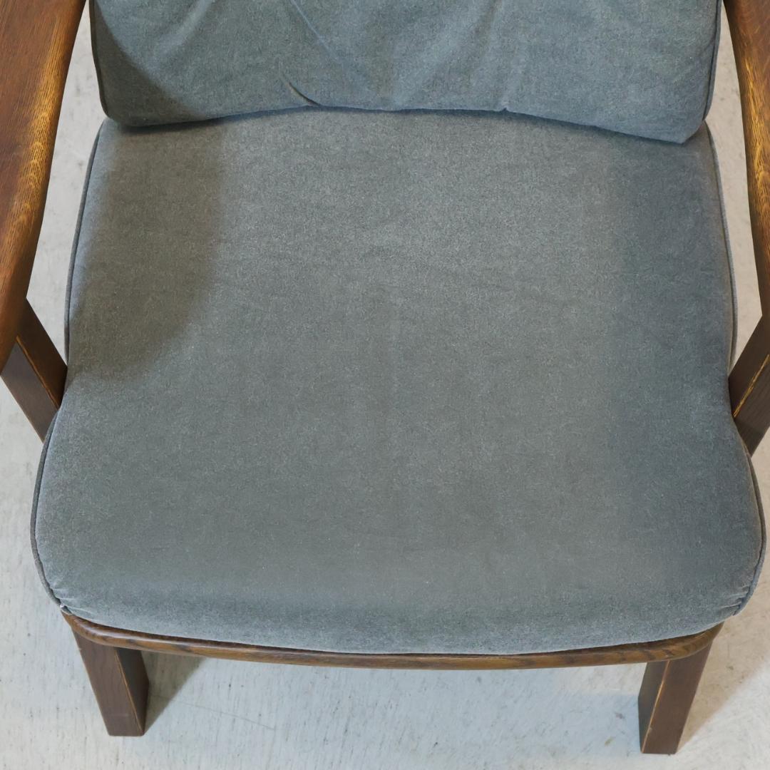 飛騨清見工房 ナラ材 天然木 アームソファ 楢材 アームチェア シングルソファ