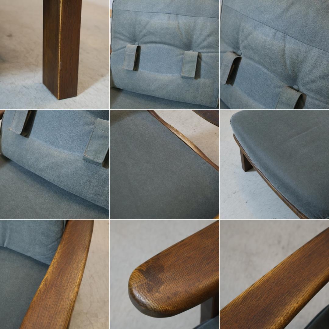 飛騨清見工房 ナラ材 天然木 アームソファ 楢材 アームチェア シングルソファ