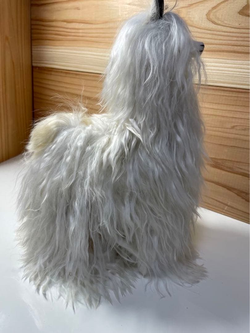 SUPER SOFT 天然100% スリのベビーアルパカ毛皮のぬいぐるみ