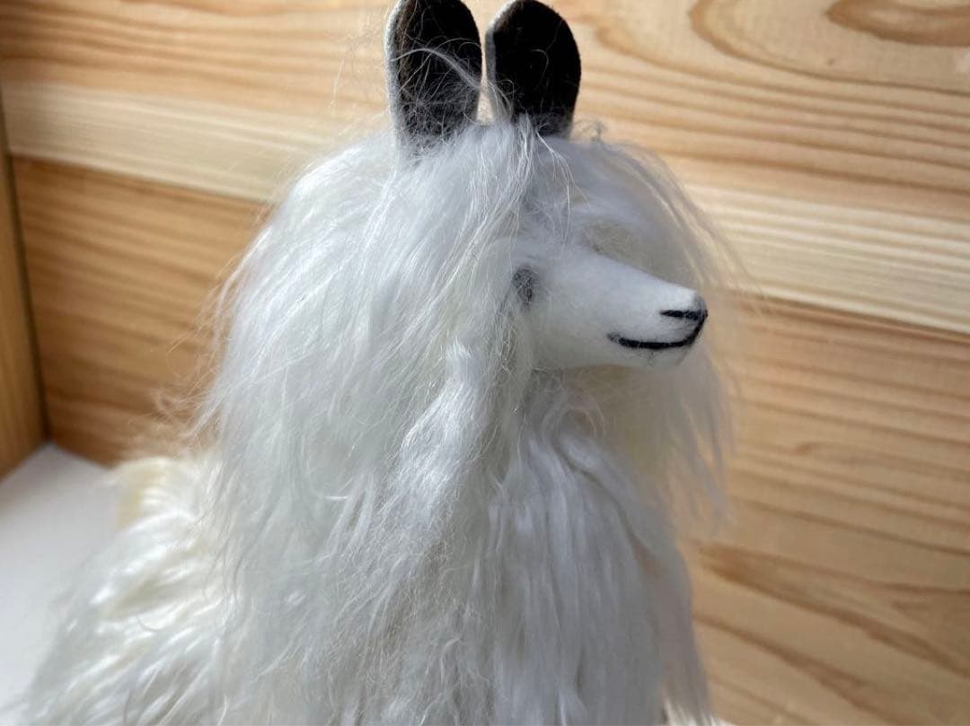 SUPER SOFT 天然100% スリのベビーアルパカ毛皮のぬいぐるみ