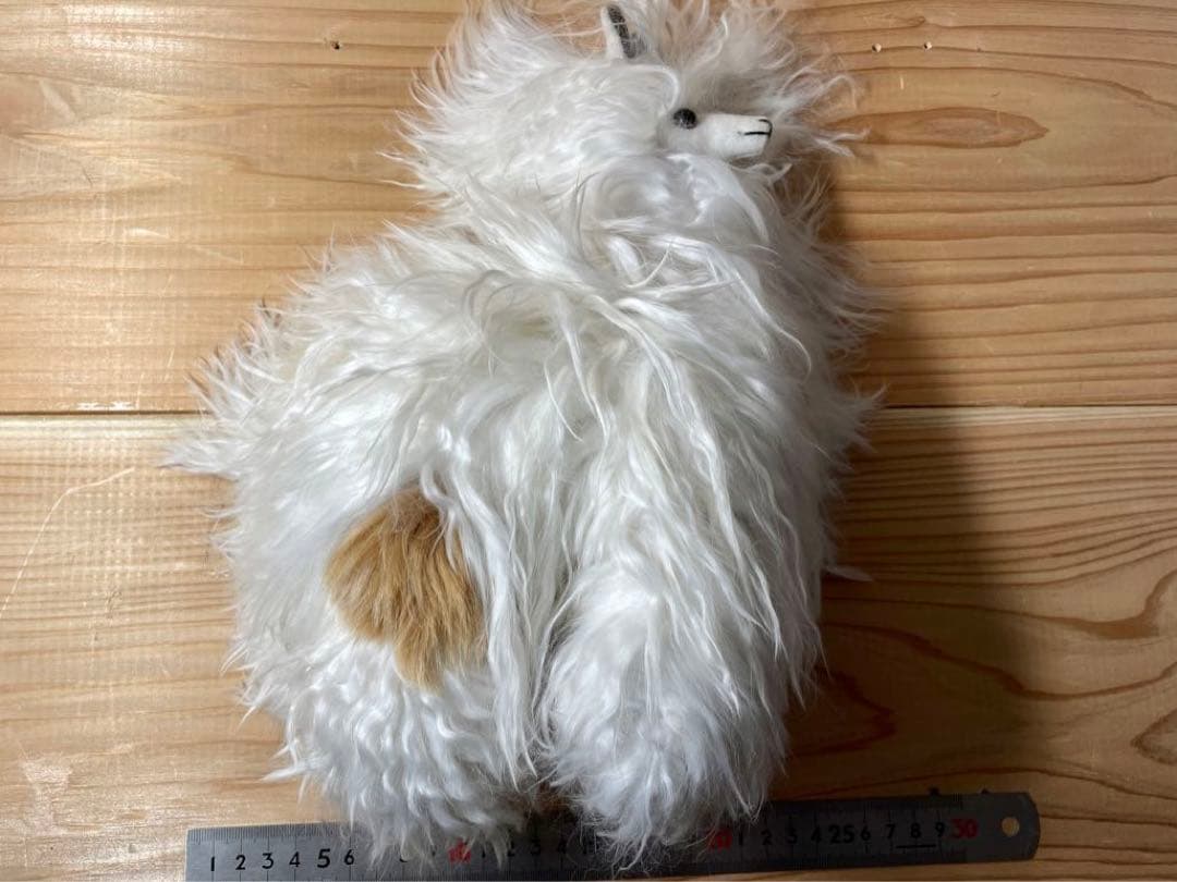 SUPER SOFT 天然100% スリのベビーアルパカ毛皮のぬいぐるみ