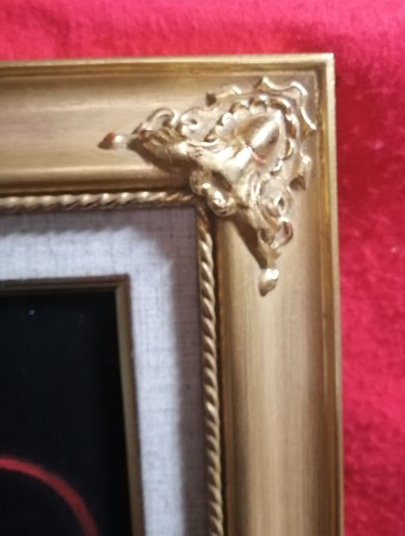 絵画　油絵　額縁　キャンバス　薔薇 ローソク　原画