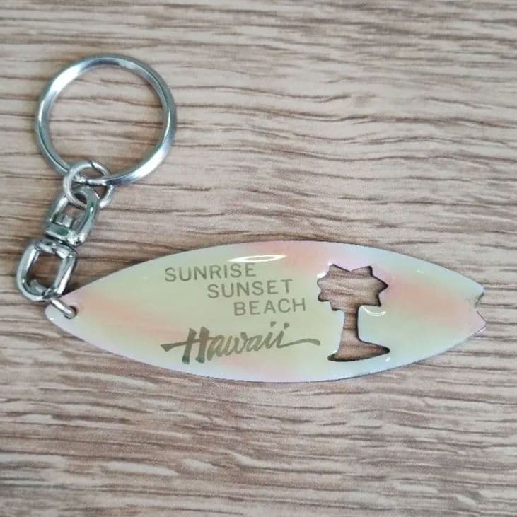 未使用☆希少 80s 海外ヴィンテージキーホルダー6点セット ハワイ/グアム