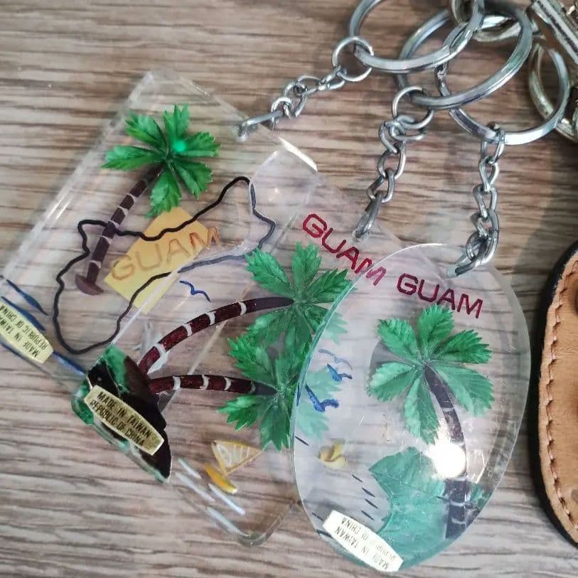 未使用☆希少 80s 海外ヴィンテージキーホルダー6点セット ハワイ/グアム