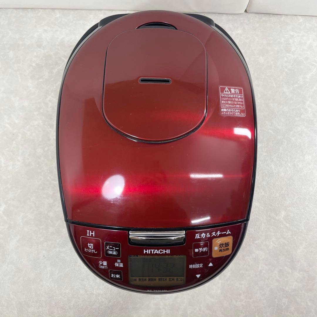 HITACHI IH炊飯器 RZ-TS103M 1.0L 2020年製 レッド