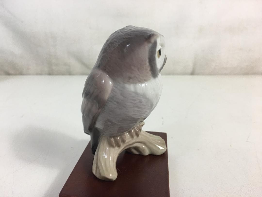 ☆リヤドロ 幸運のフクロウ 置物 ※元箱/台座/説明書付 陶器 LLADRO