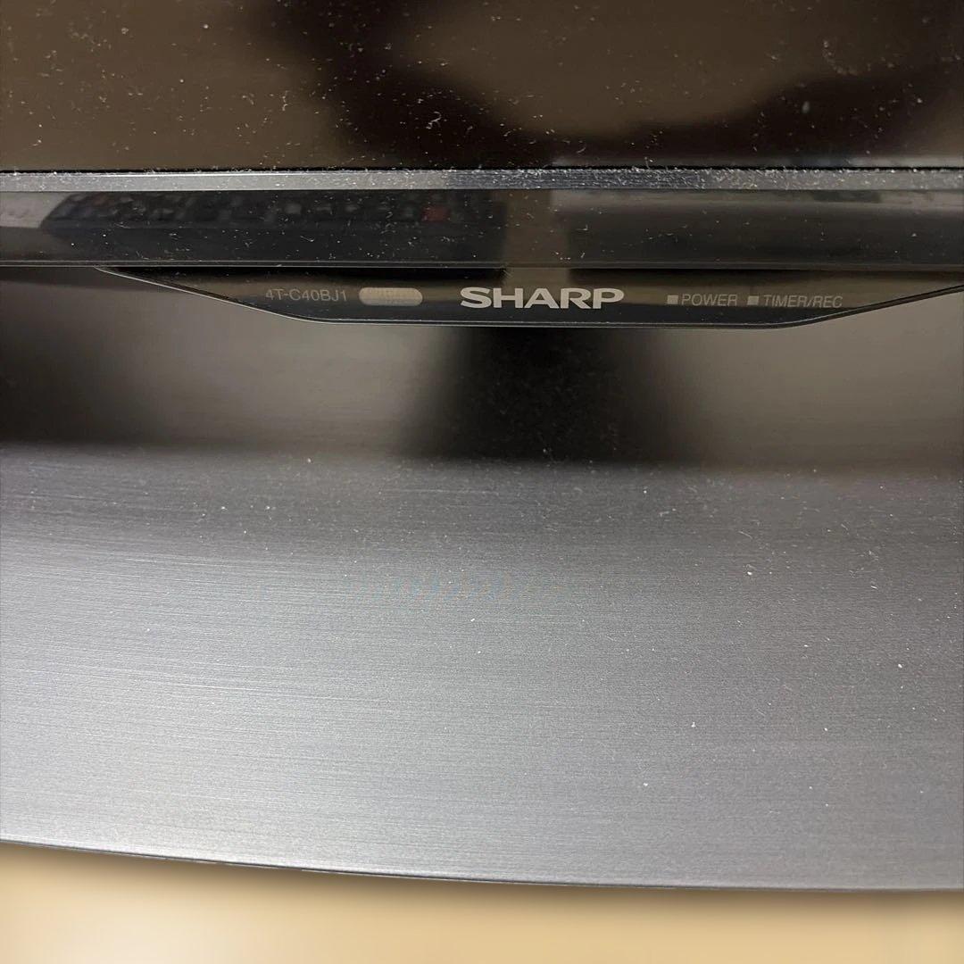SHARP 40インチ 4K液晶テレビ 4T-C40BJ1 録画用HDD付き