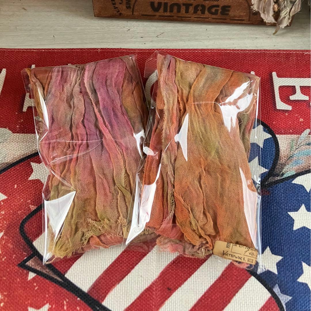 アンティークガーゼ さゆり染め