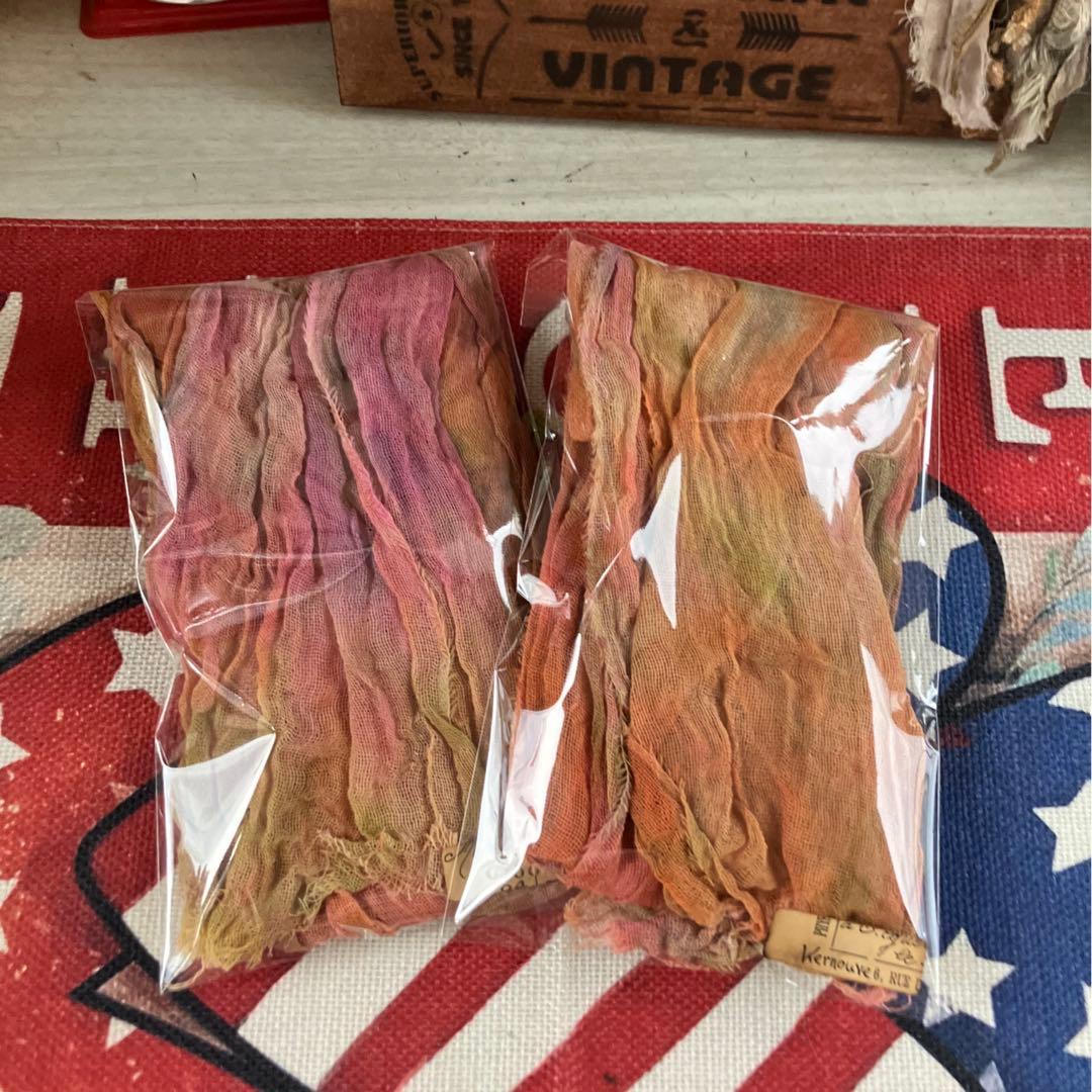 アンティークガーゼ さゆり染め