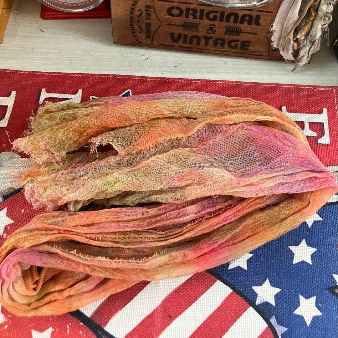 アンティークガーゼ さゆり染め