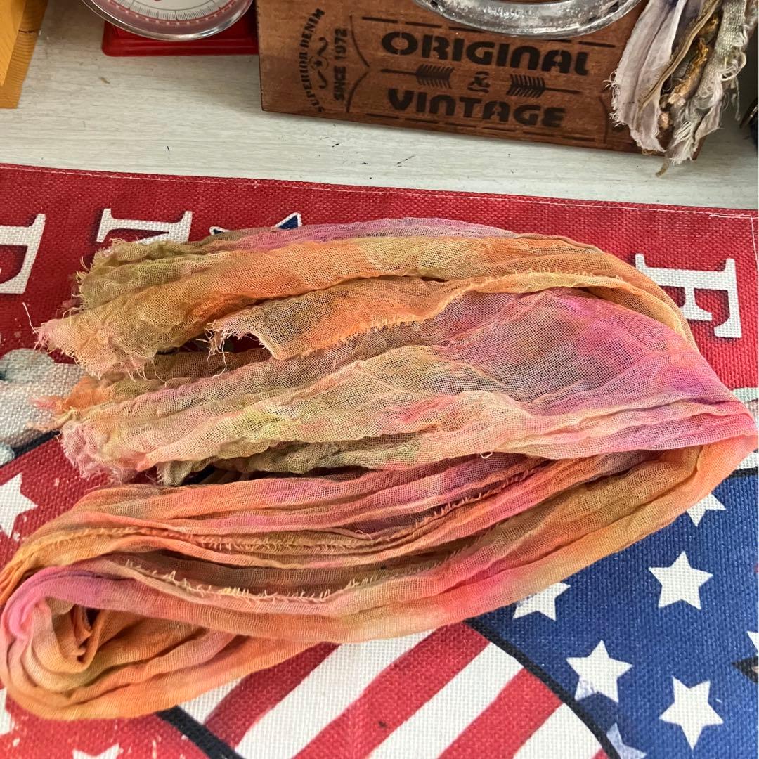 アンティークガーゼ さゆり染め