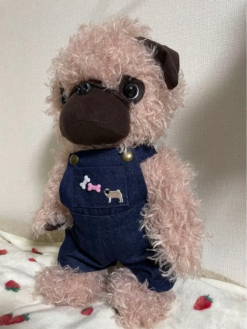 ハンドメイド パグちゃんのぬいぐるみ ビッグサイズ