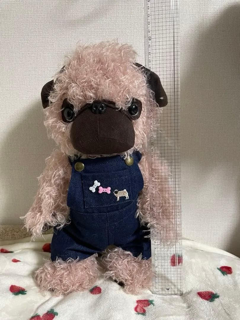 ハンドメイド パグちゃんのぬいぐるみ ビッグサイズ