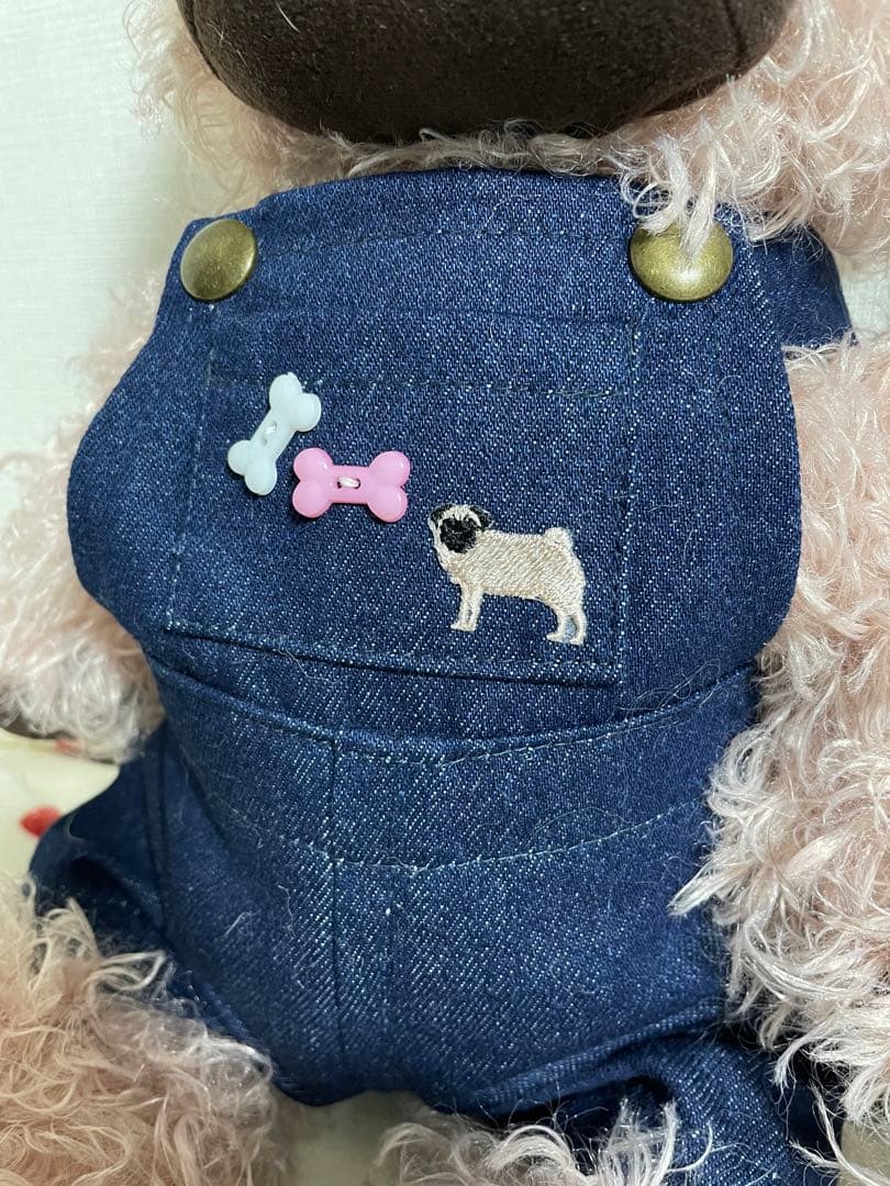 ハンドメイド パグちゃんのぬいぐるみ ビッグサイズ