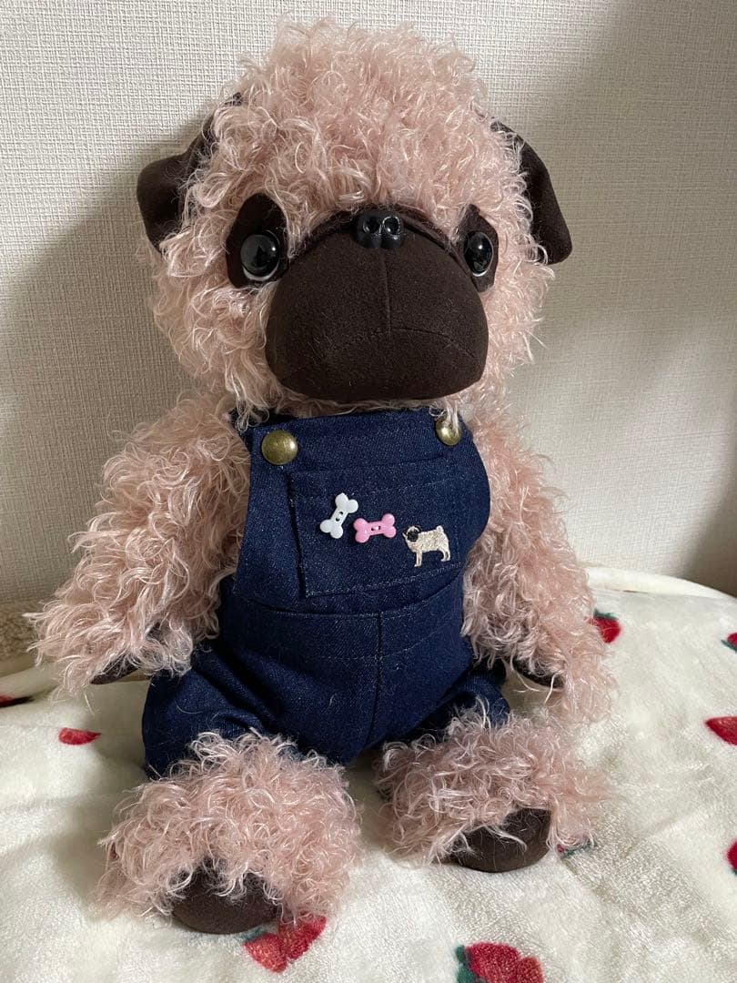 ハンドメイド パグちゃんのぬいぐるみ ビッグサイズ