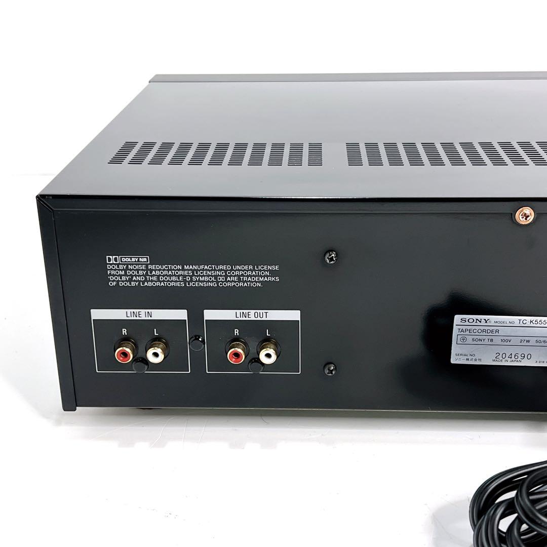 【美品・動作品】 SONY TC-K555ESX カセットデッキ　動作確認済み