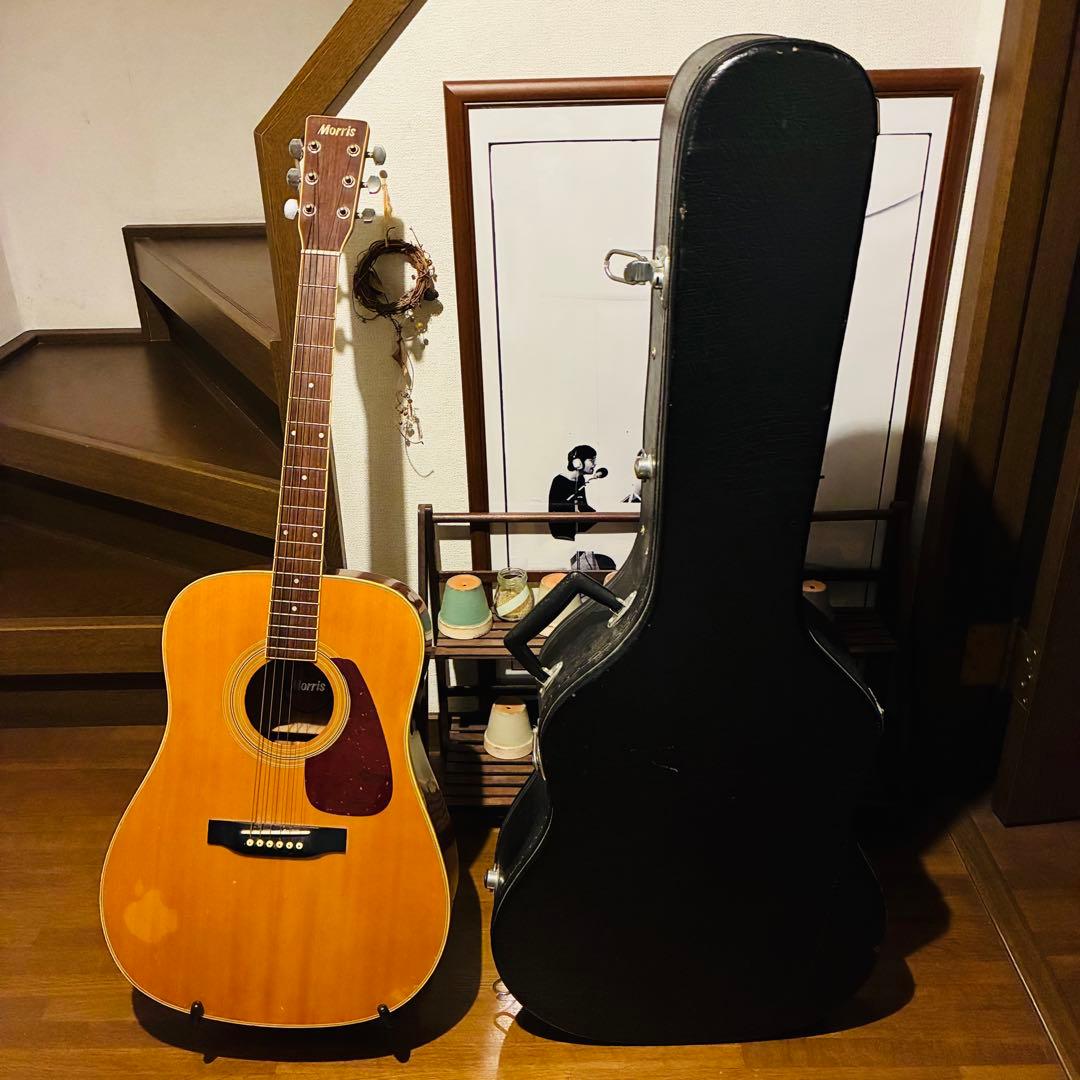 ハードケース付きモーリス MD-507Nアコースティックギター