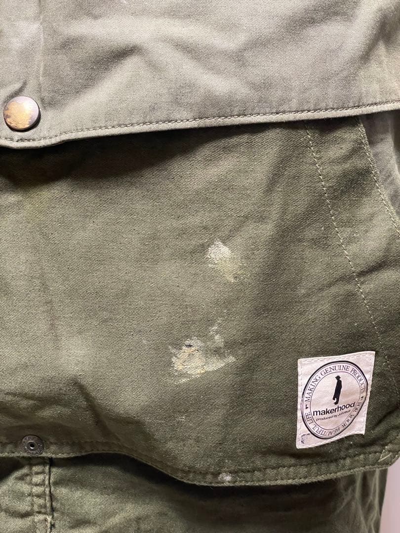 ジョンブル メーカーフッド ワークエプロン used サンプル B品 レア