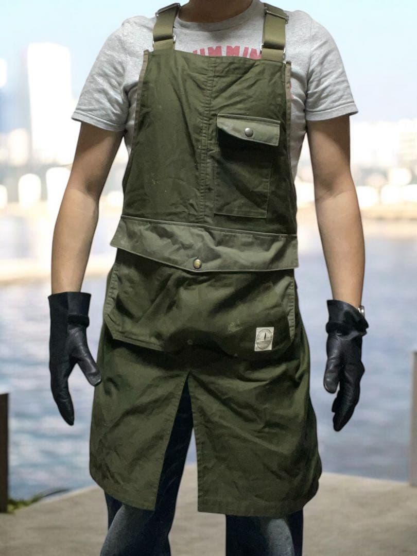 ジョンブル メーカーフッド ワークエプロン used サンプル B品 レア