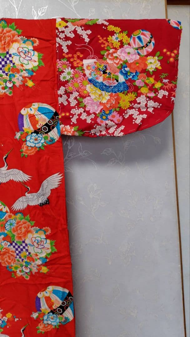 RK523アンティーク子供着物めちゃくちゃ綺麗着丈125センチ裄丈63長襦袢