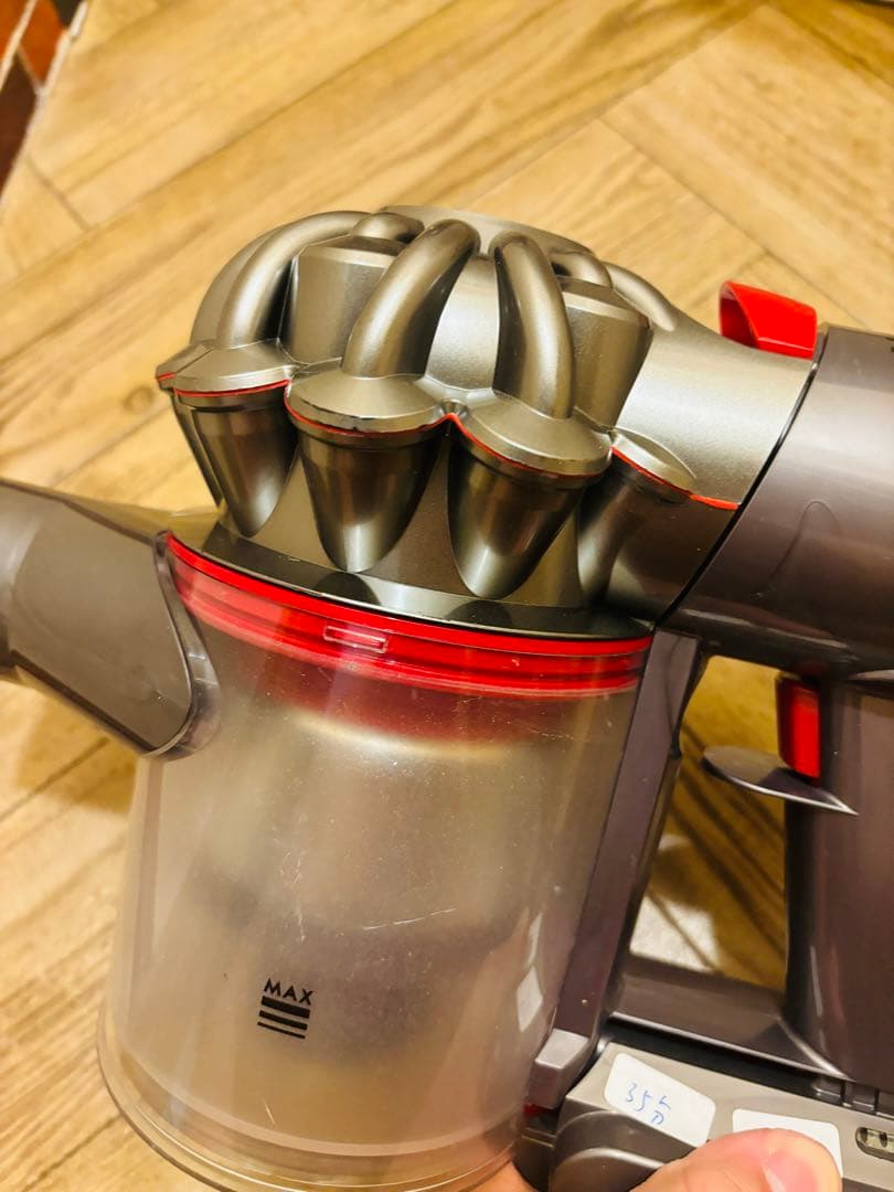 ダイソン V8K Slim Fluffy 純正バッテリー エコモード35分◆美品