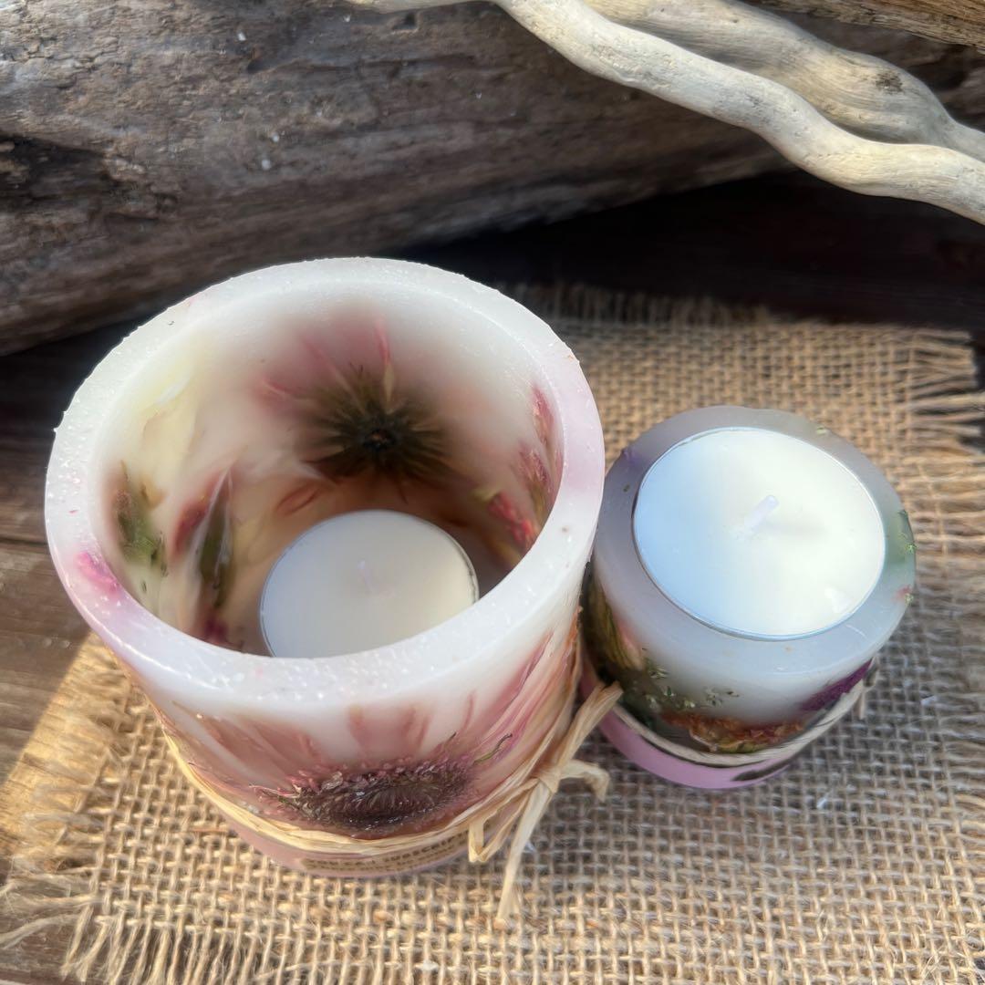 ㊳pinkボタニカルキャンドルホルダーset Ⅱ