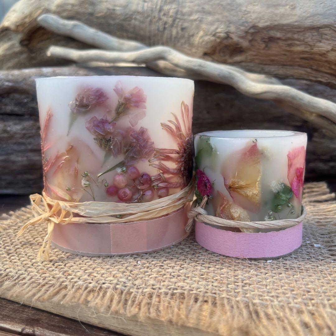 ㊳pinkボタニカルキャンドルホルダーset Ⅱ