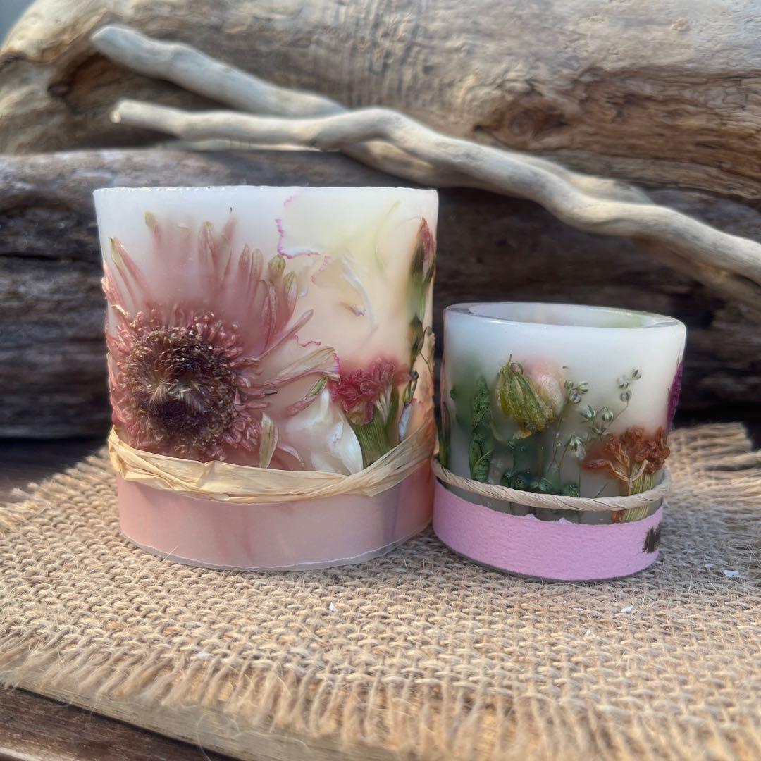 ㊳pinkボタニカルキャンドルホルダーset Ⅱ